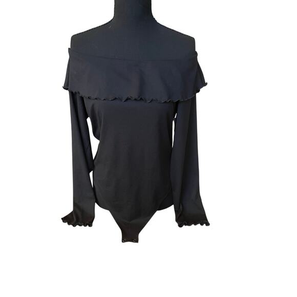 American Eagle Tops - American Eagle Off the Shoulder Bodysuit With Ruffles